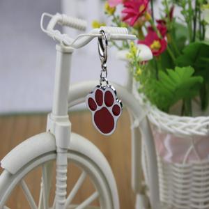 rozsdamentes acél dögcédulát lábnyomok.