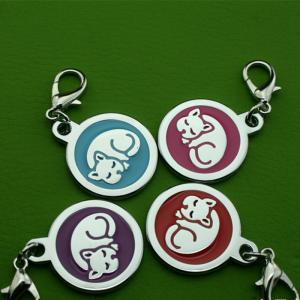 Cink ötvözet lengyel galvanizáló ragasztó csepegő kisállat azonosító címkék kutya kellékek