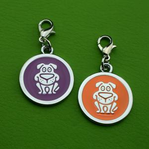 Gyári fém cink ötvözet kézi címke QR kód kisállat címkék kutyának vagy macskának