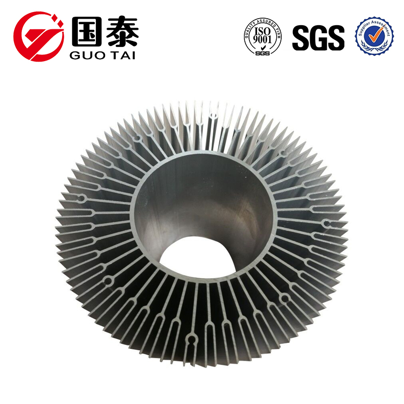 Hűtőborda alumínium profil LED profil extrudálás alumínium keret gyártása súlya alumínium rész