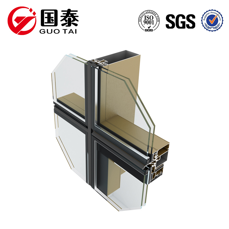 alumínium profil függönyfal alumínium extrudálás üveg fa ablak ajtó modellek