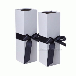 Négyszögletes összecsukható csomagoló doboz Egyedi nyomtatás Bor papír dobozok # winebox