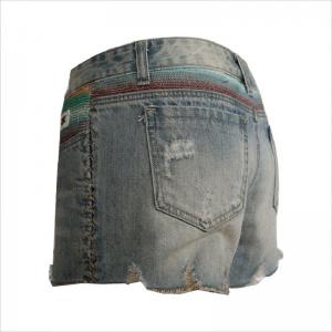szép design rip denim rövid WS001