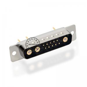 180 fokos forraszanyagú 13W3 típusú koaxiális aljzat