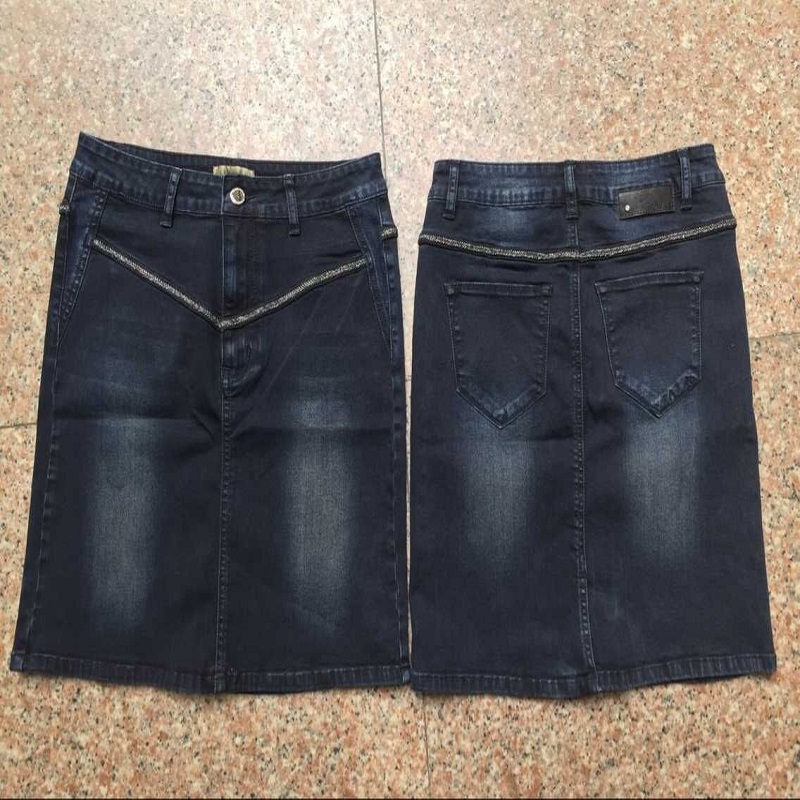 ezüst fém díszítés dk.blue mini szoknya WS10115