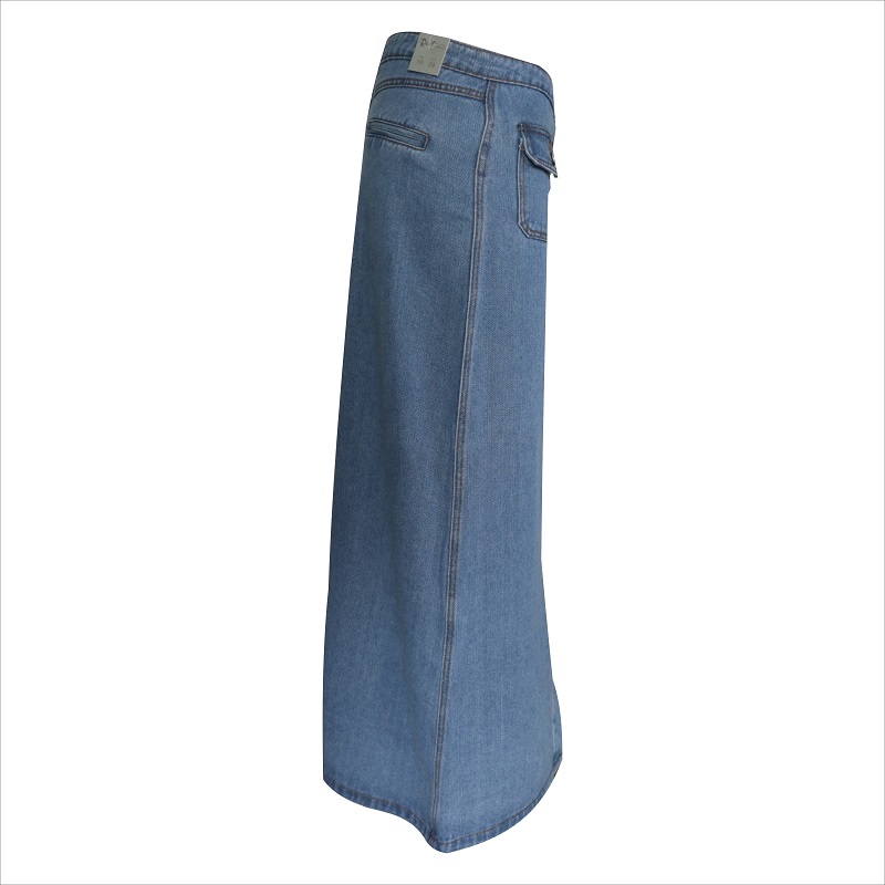 elülső gomb hosszú szoknya WS10118