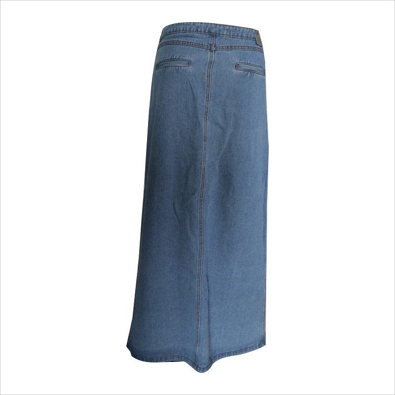 elülső gomb hosszú szoknya WS10118