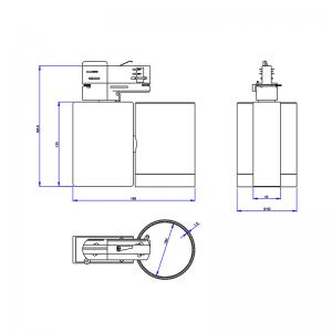 7W-50W UL tanúsítvánnyal rendelkező sávhullámú lámpa spot világítás fehér beltéri világítótest