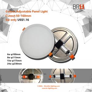 6W 8W 15W 20W Ultrathin kerek panel LED süllyesztett, beépített beltéri világítás
