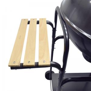 Horganyzott faszén grillszekrény oldalsó asztallal