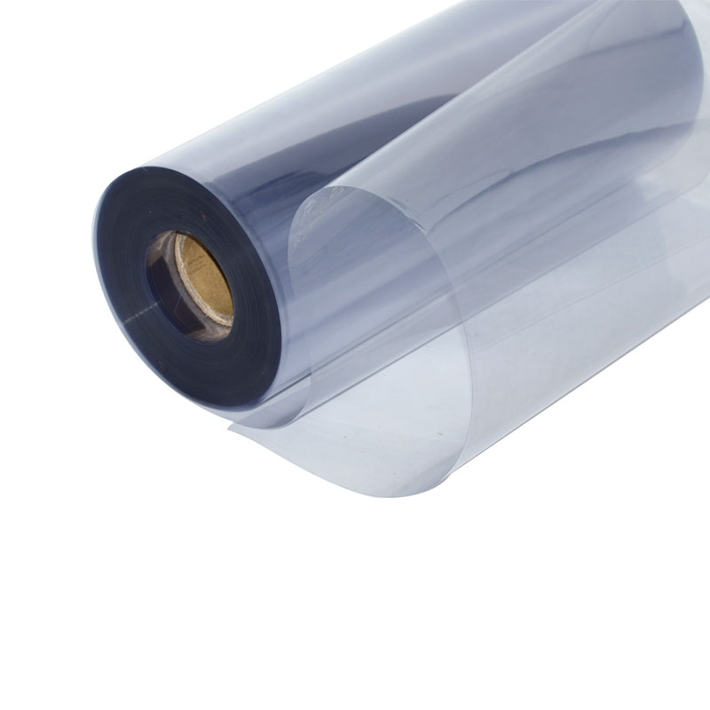 1 mm vastag, átlátszó PVC-feszítő fólia tekercs hőformázáshoz