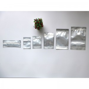 Újra lezárható laminált alumíniumfóliás élelmiszer-csomagoló tasakok