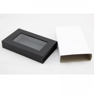 merev papír doboz PET ablakkal