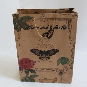 CMYK nyomtatott kézműves papírzacskókat nyomtat