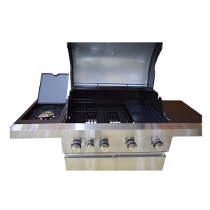 Kiváló minőségű kültéri BBQ gáz grill sütővel