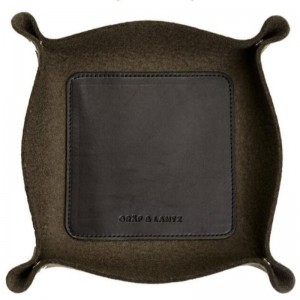 Műbőr öntapadós tálca