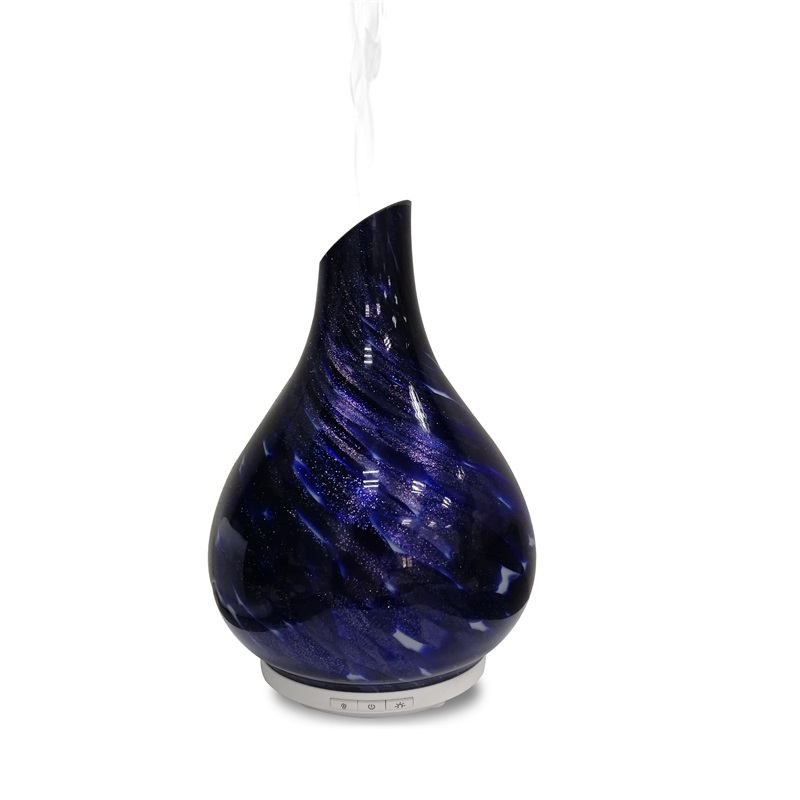 Hét LED fényváltó népszerű egyedi váza alakú üveg aroma diffúzor