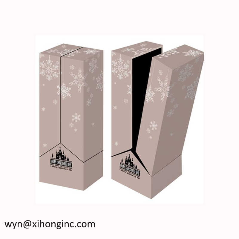Kína csomagolás szállító egyedi karton bor ajándék doboz