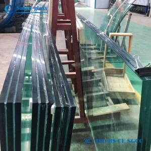 egyedi méretű, nagy edzett üveg / jumbo laminált üveglapok ablakokhoz