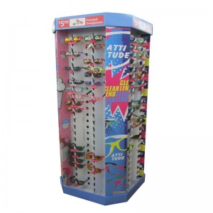 Testreszabott szemüveg kijelző állvány / padló állvány / karton kijelző horog kijelző