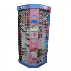 Testreszabott szemüveg kijelző állvány / padló állvány / karton kijelző horog kijelző