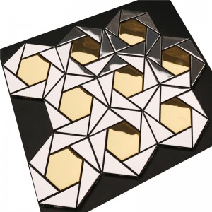 Gyönyörű fém fali dekoráció képek mozaik minta