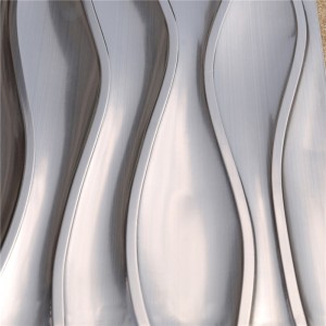 30 * 60 hullámfémes / fém mozaik csempe a Backsplash-hez