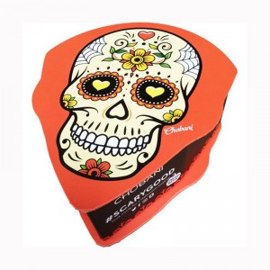 Egyedi nyomtatás Halloween nap karton csomag koporsó alakja ajándék doboz