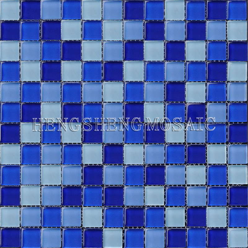 HXB104 csúszásmentes tér üveg mozaik csempe az olcsó úszómedence mozaik csempe számára