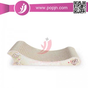 A hullám ívelt Catnip Cat Scratcher, karcolás a macska számára