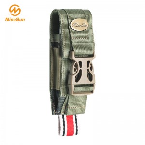 Kis zöld nylon összecsukható késtartó-NS-KF-180012