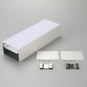 LED-szalag alumíniumcsatorna profil tiszta, matt tejű diffúzor fedéllel