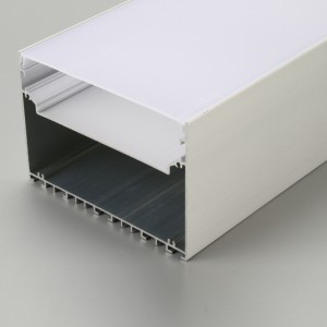 Nagy hűtőborda 6060 T5 alumínium lineáris LED-es profilok LED-szalaghoz