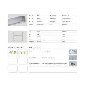Diffúzor LED fénysáv alumínium extrudáló LED ház alumínium LED lámpához