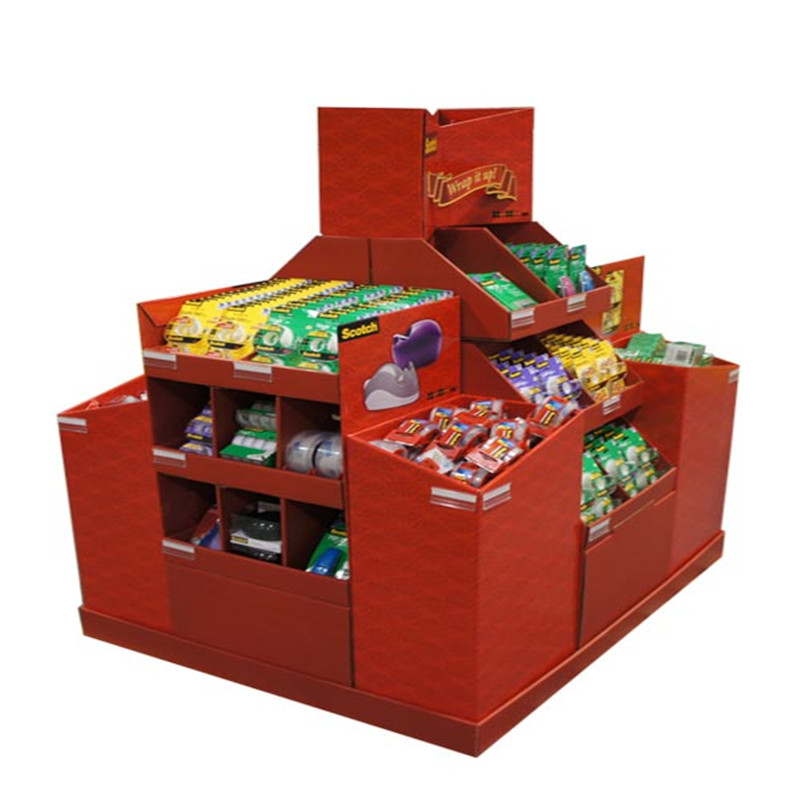 Karton egyéni játékok összeszerelt szupermarket raklap kijelző állvány