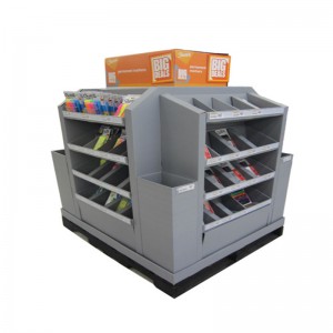 Karton egyéni játékok összeszerelt szupermarket raklap kijelző állvány