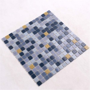 Alacsony ár Irizáló úszómedence üveg mozaik csempe 4mm vastagság