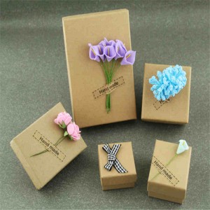 Összecsukható kézműves csomagolás, kraft csomagoló papírdoboz