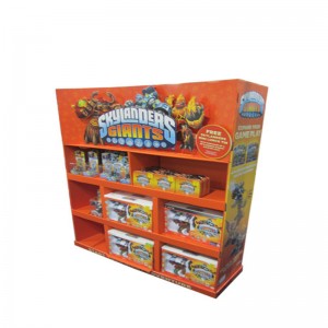 Innovatív háttérvilágítású 3 polc / polírozott papír karton padló kijelző a sütik / kekszek / kenyér / csokoládé állványok számára