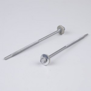 Hatlapfejű, önfúró csavar EPDM alátéttel, részleges menettel, Ruspert bevonattal