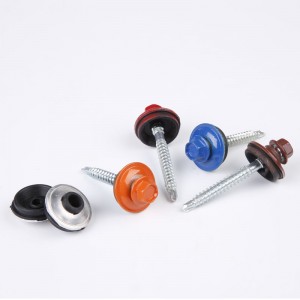 Hatlapú festett, önfúró csavar nem szabványos alátéttel