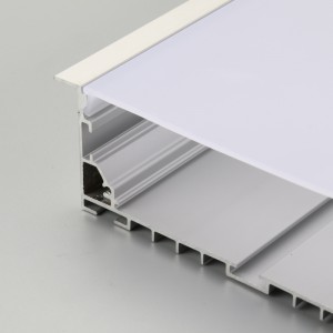 Anodizált ezüst alumínium LED lineáris szalagprofil