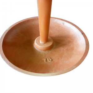 Nagy kikötési gomba horgony festett piros