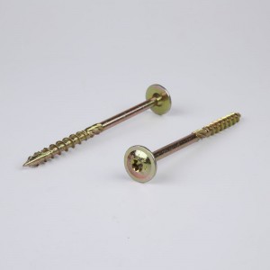 ostyafejű faépítő csavar M8 X 300 ， TORX bemélyedés keményedett