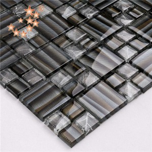 AE40 Modern design dekoratív kristályüveg mosaik külső díszítéshez