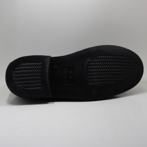 Fekete szabadalmi bőr katonai férfi iroda rendőrségi cipő