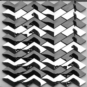 Fishbone V-alakú hullámos csempe fal dekorálásához HSW18012