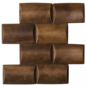 Vintage Coppery mozaik csempe Lobby dekorációhoz HSW18126