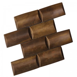 Vintage Coppery mozaik csempe Lobby dekorációhoz HSW18126