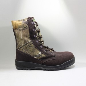 Camo Suede bőr felső vízálló férfi vadászati ​​csizma